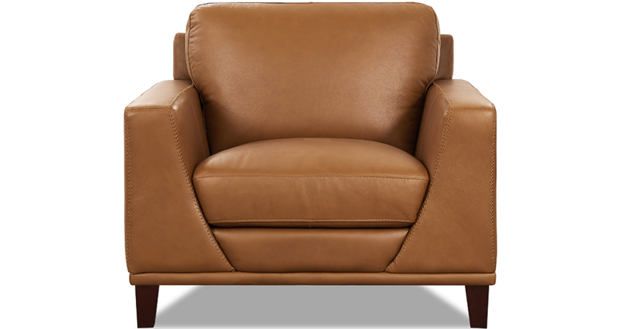 Soma Leather Chair Collection, Cognac Brown